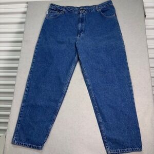 Carhartt Jeans Mens 46x32 Blue Denim B17DST Relaxed Fit Tapered Leg Work